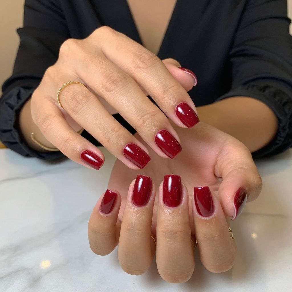 Bold Red Squared Statement