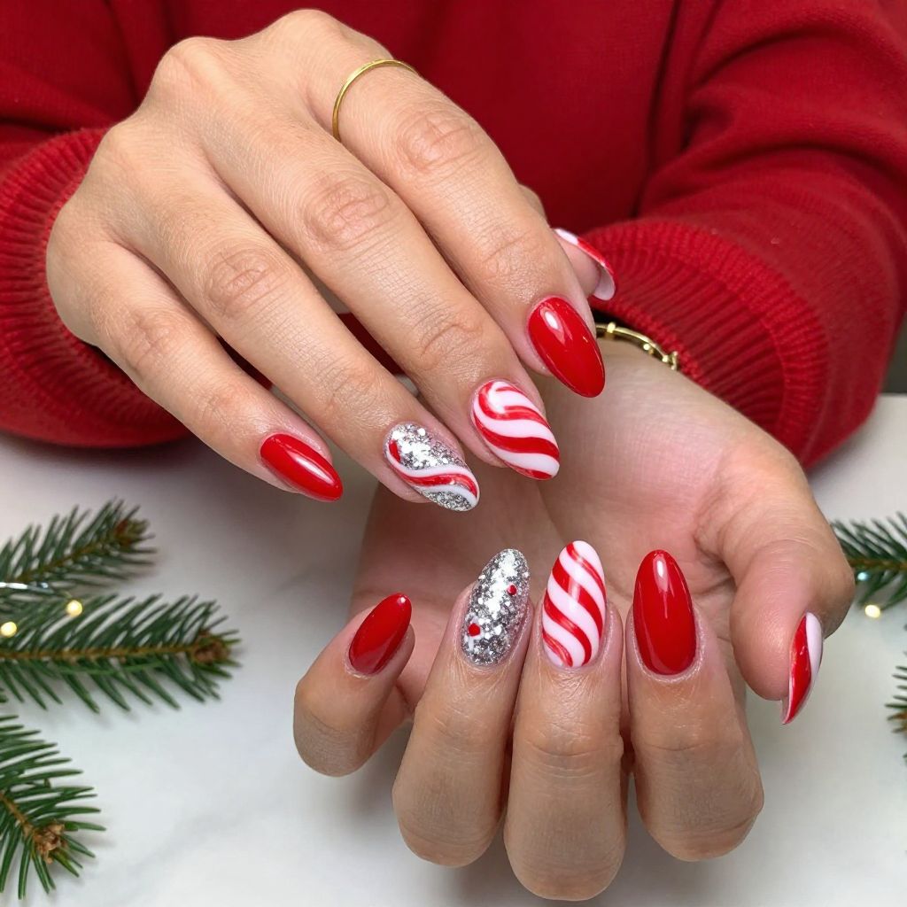 Classic Candy Cane Swirls
