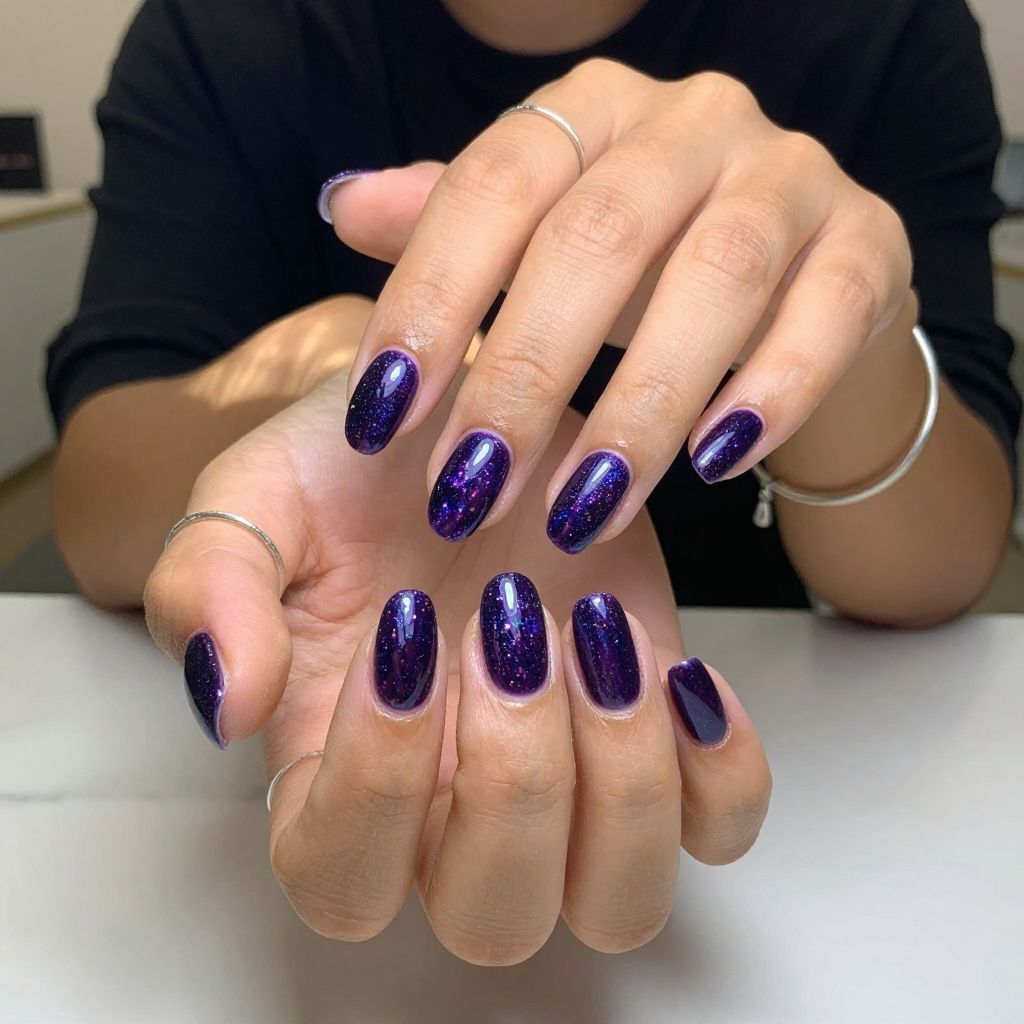 Galactic Purple with Holographic Flakes