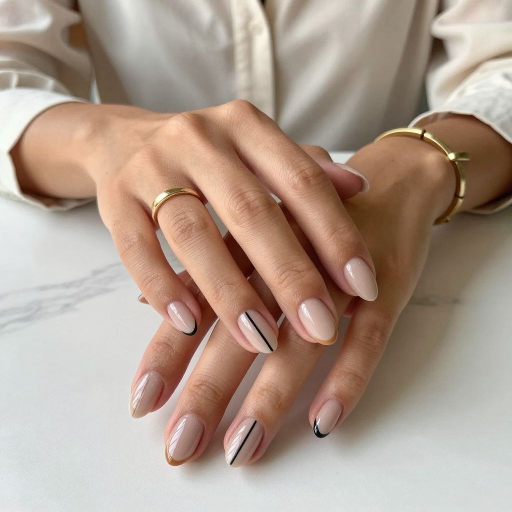 Minimalist Nude with a Line Twist
