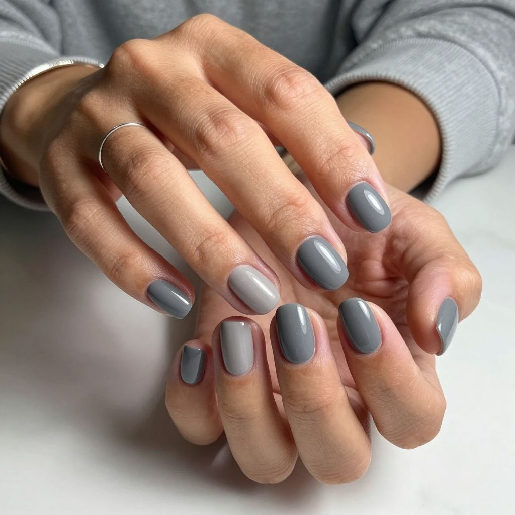 Smoky Aura Gray with Matte and Gloss Play