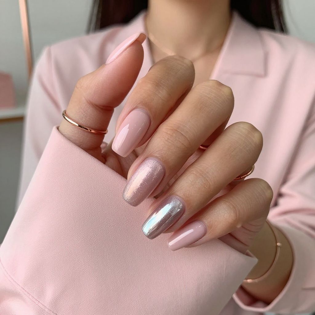 Blush Pink Metallic Glam