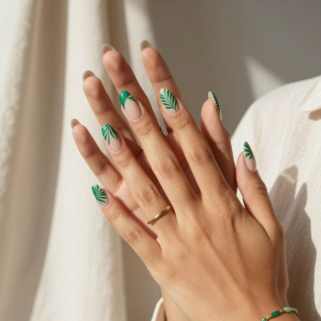 Palm Leaf Negative Space
