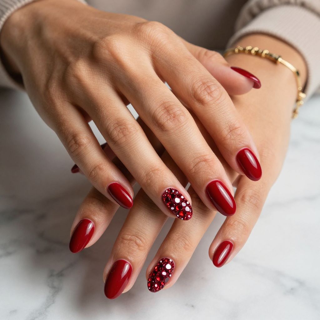 Blood Red Crystal Glam