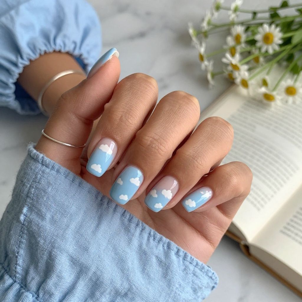 Morning Sky French with Cloud Detailing