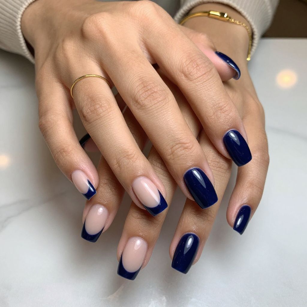 Navy Velvet French
