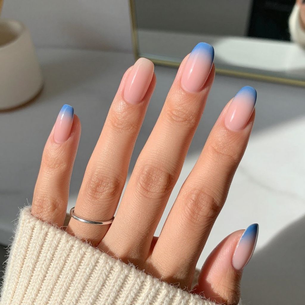 Blueberry Blush French Fade