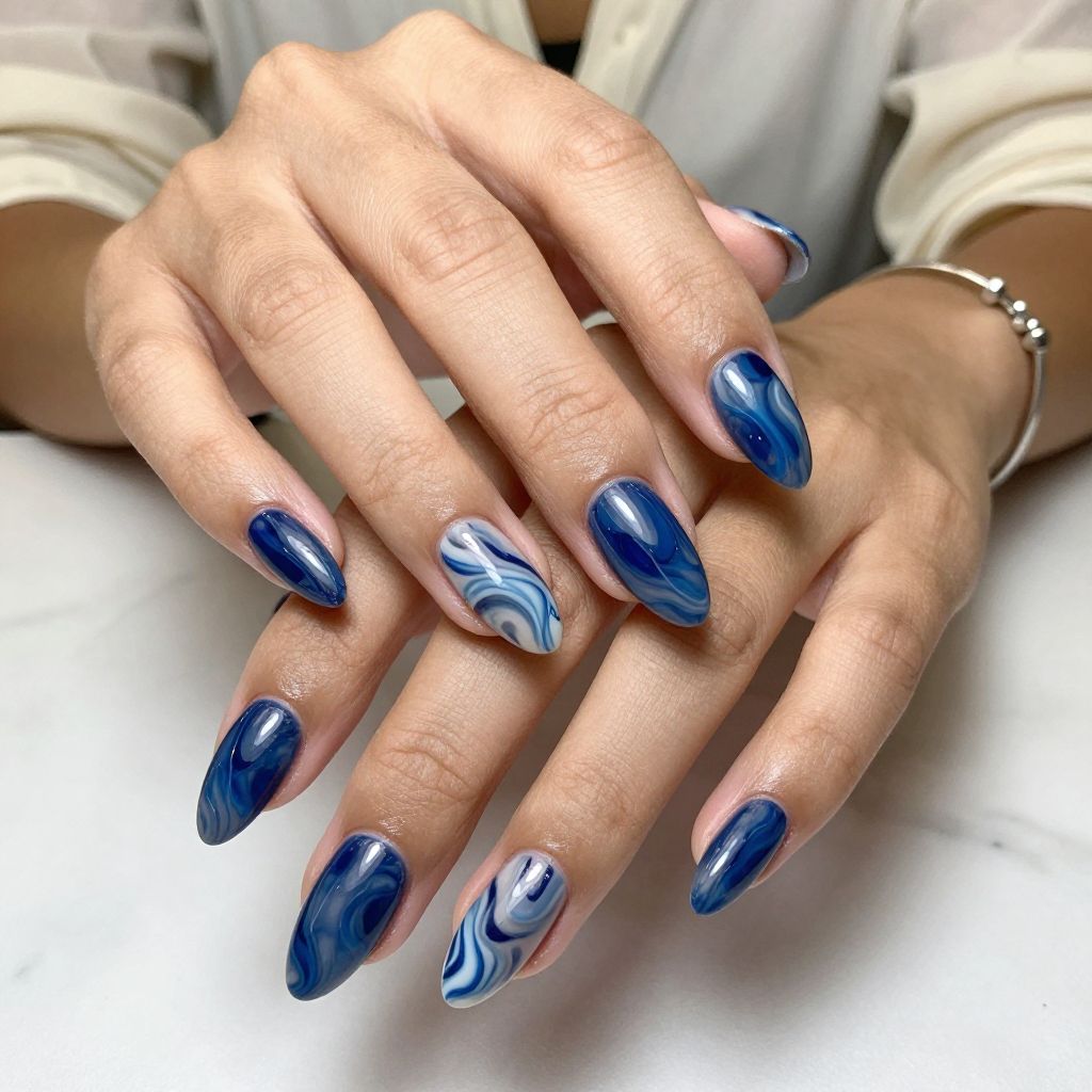 Blueberry Marble Art