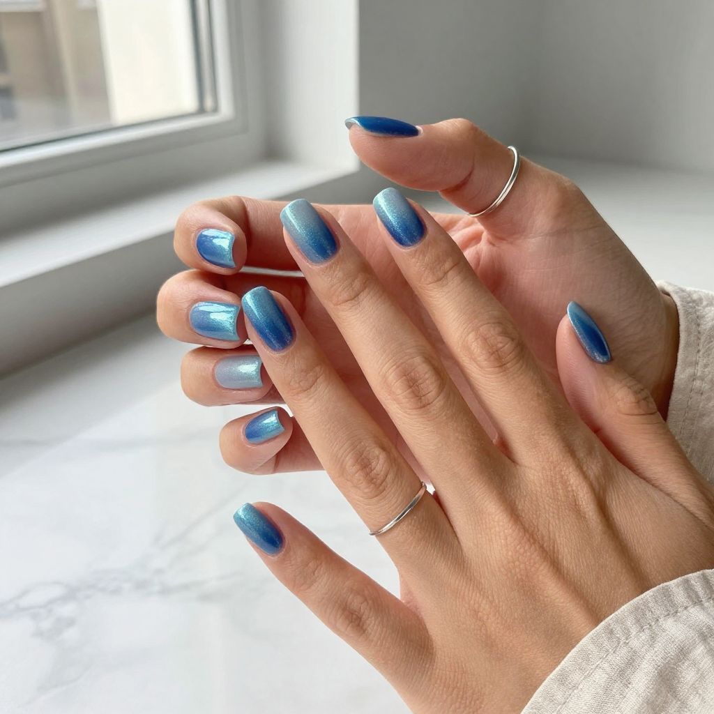 Shimmery Blueberry Ombre