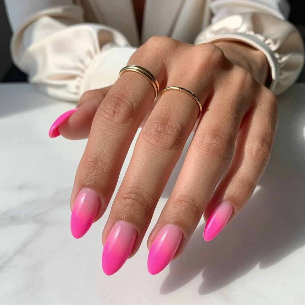 Neon Pink Ombre Elegance
