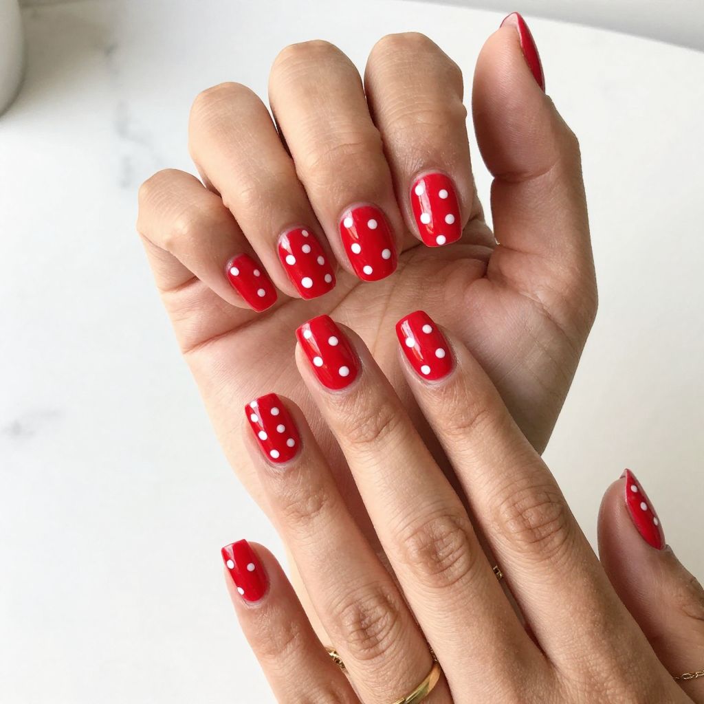 Retro Red Polka Dots