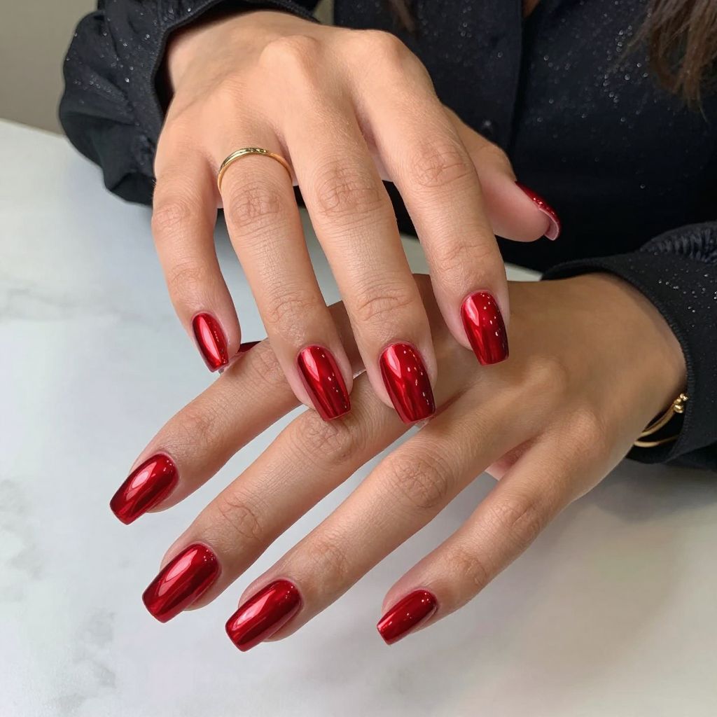 Cherry Red Chrome Shine