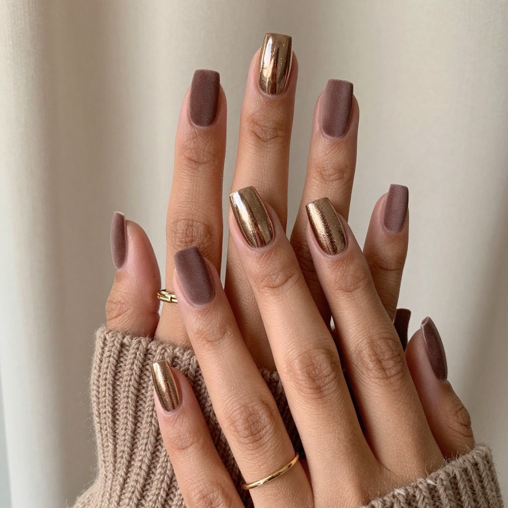 Bronze Chrome and Velvet Brown Fusion