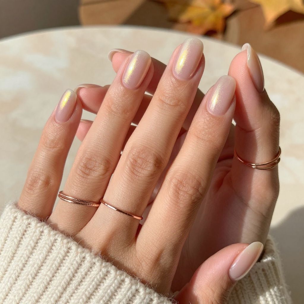 Iridescent Bubble Bath Nails
