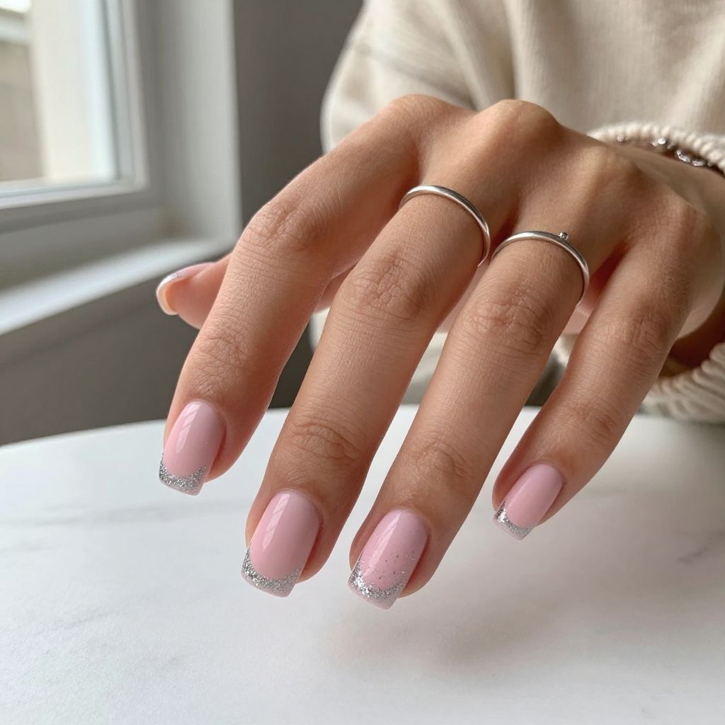 Bubble Bath Matte with Glitter Tips