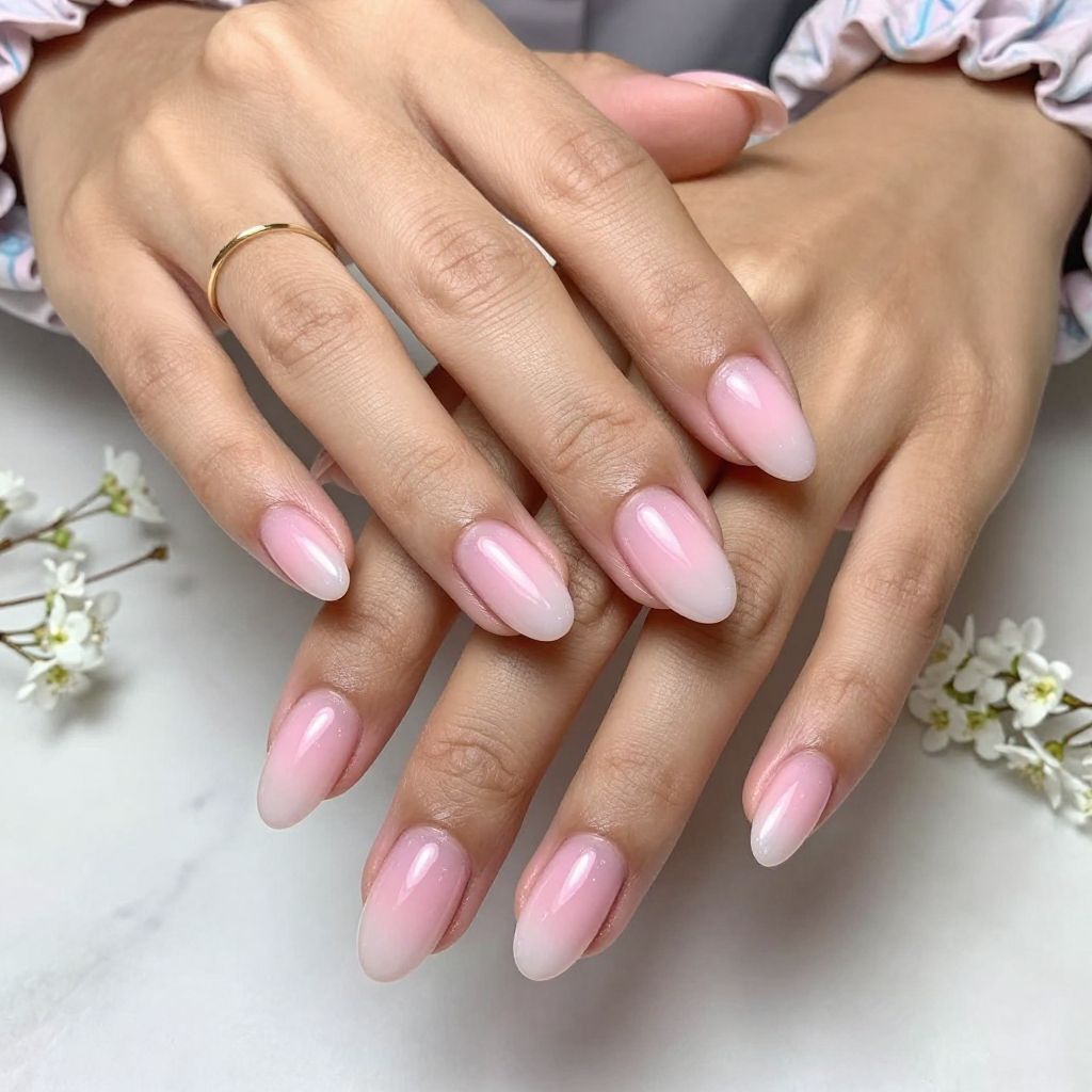 Bubble Gum Pink French Fade