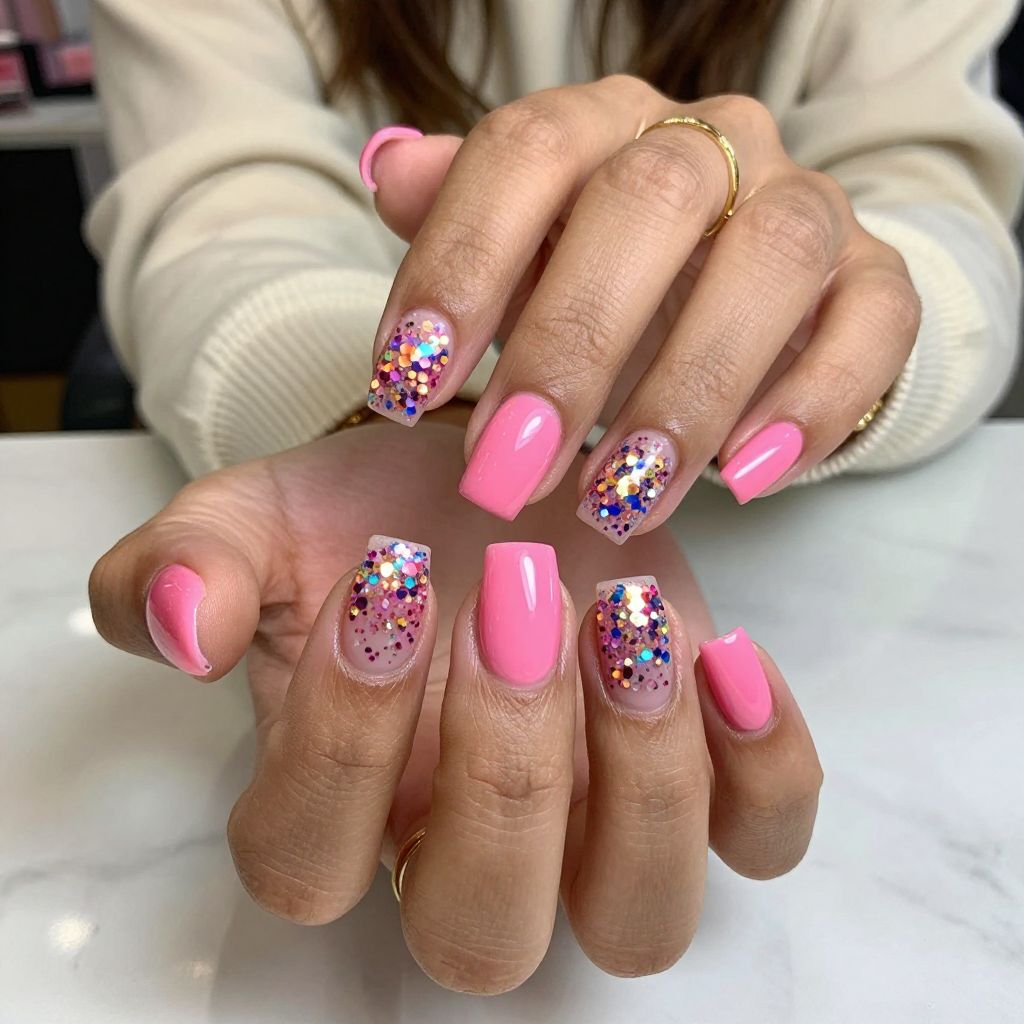 Chunky Glitter Bubble Gum Pop