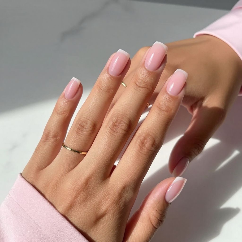 Bubblegum Pink Jelly Nails