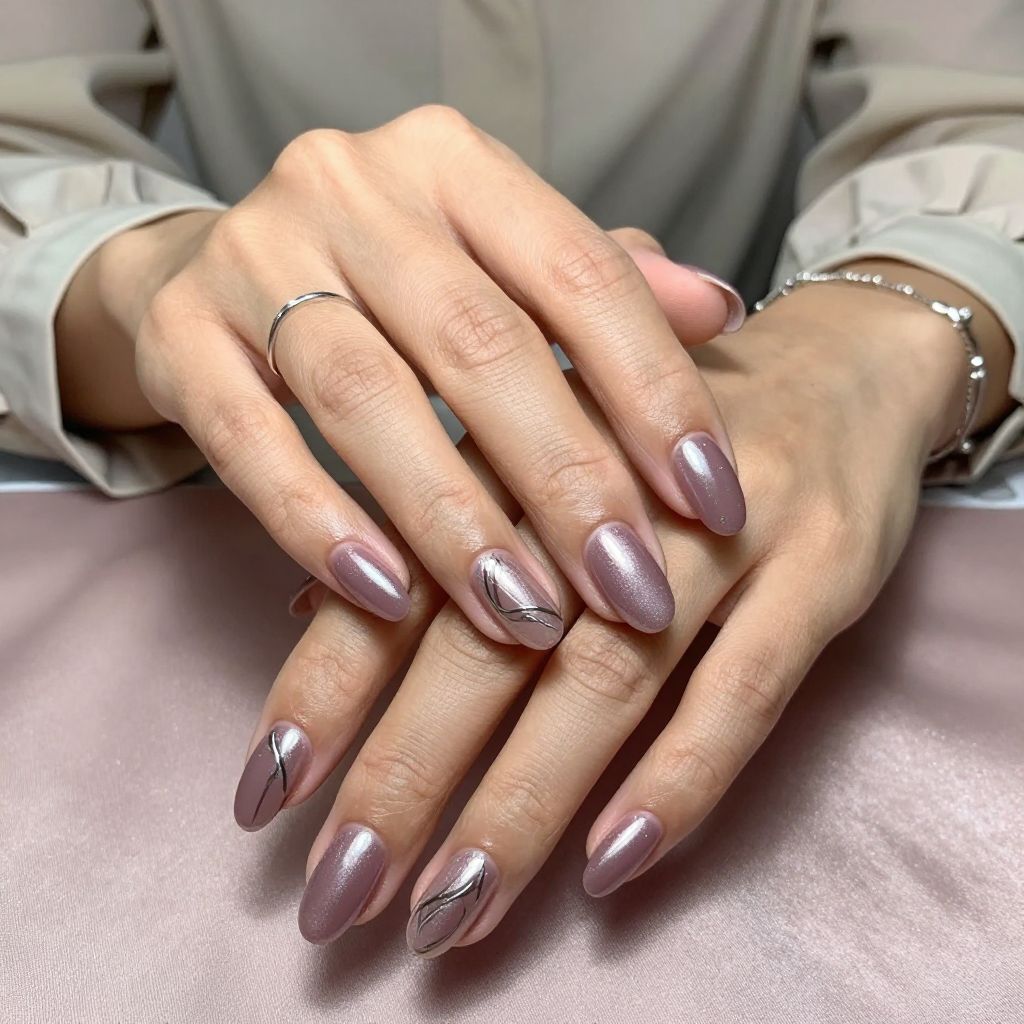 Metallic Mauve Charm