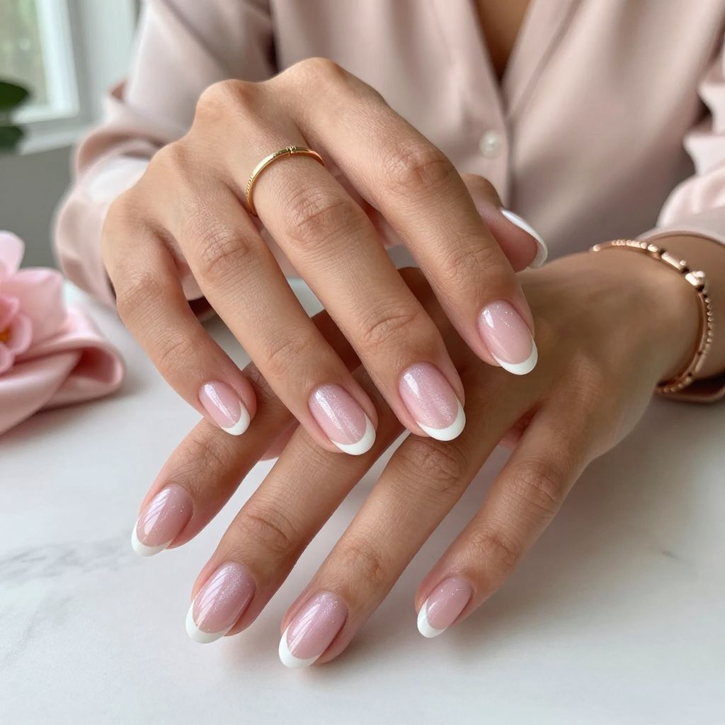 Soft Pink Cat Eye with White Tips