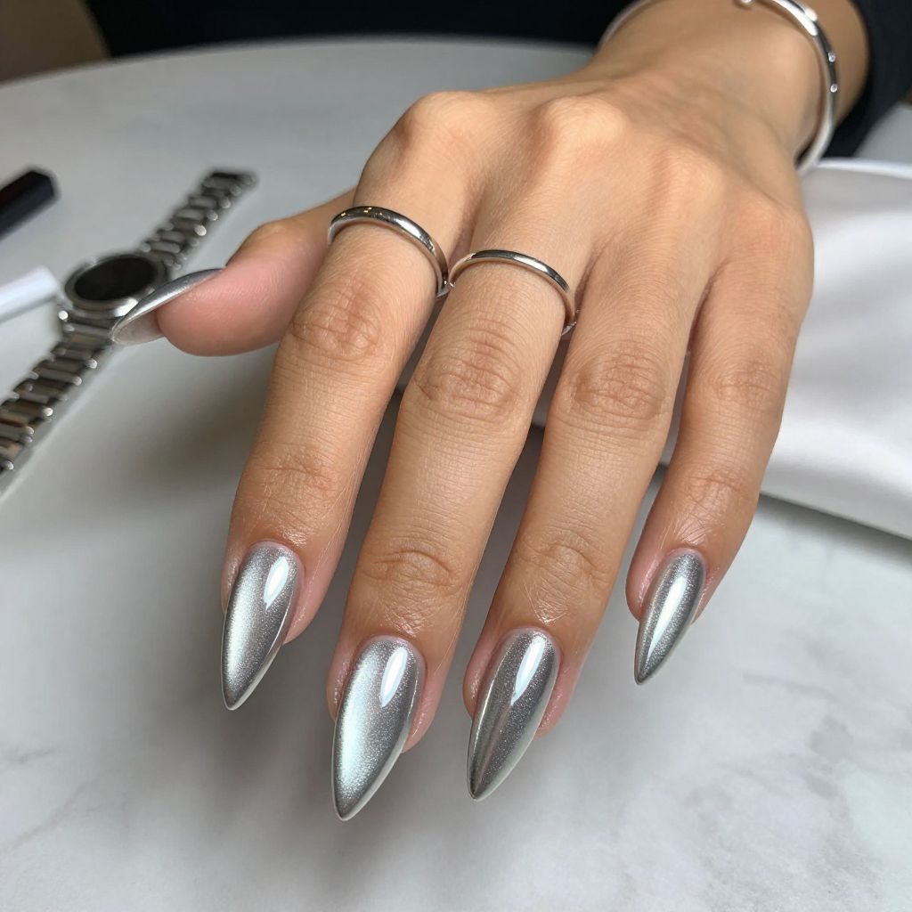Silver Chrome Cat Eye Fusion