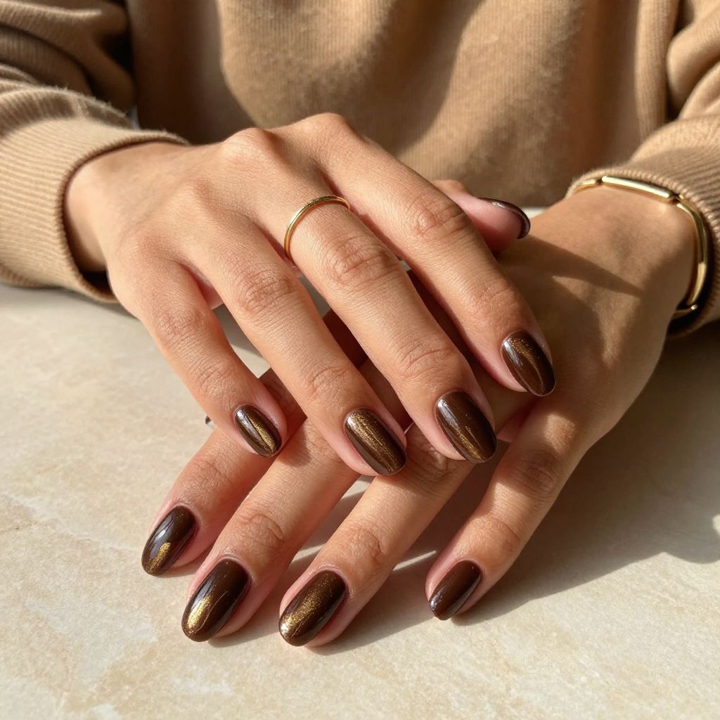 Coffee Brown Cat Eye Sophistication