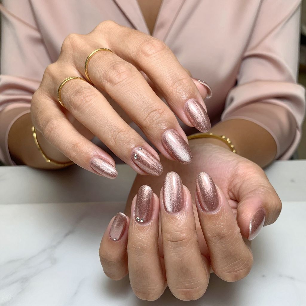 Rose Gold Glam Cat Eye