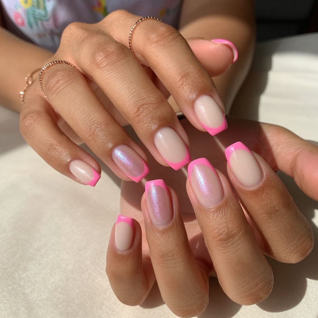 Candy Pink Glow Tips