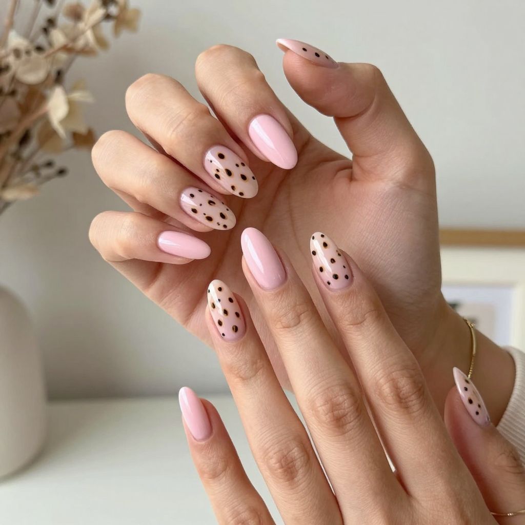Soft Pink Playful Cheetah