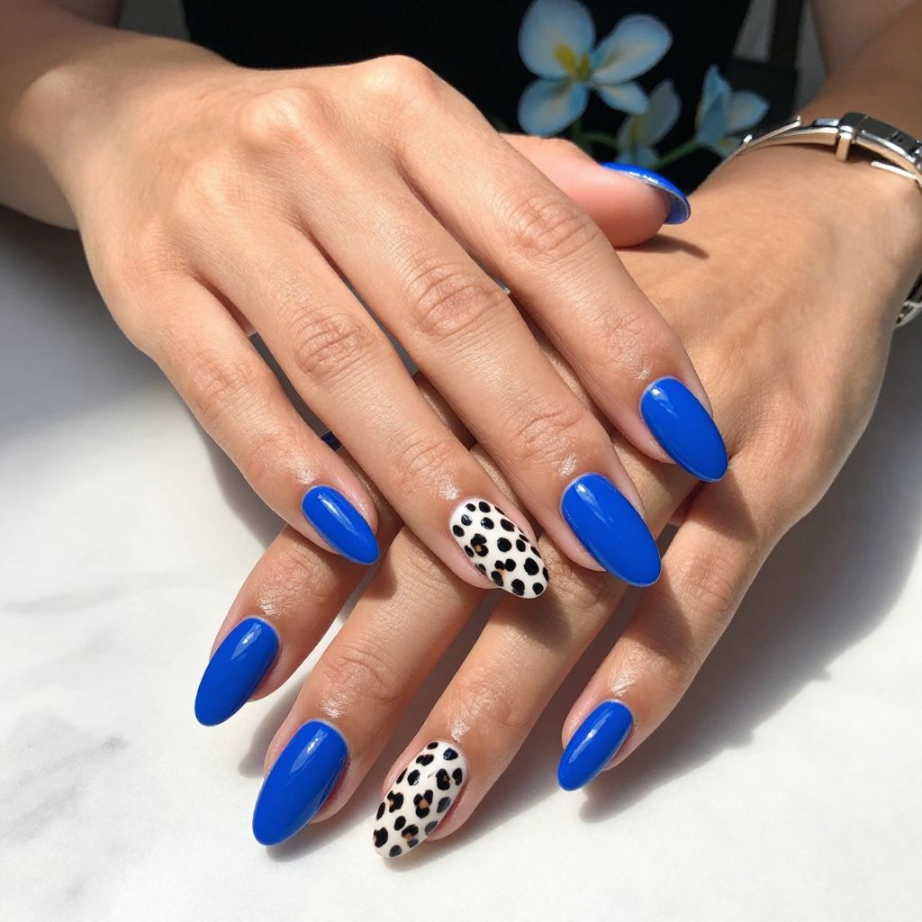 Electric Blue Cheetah Fantasy