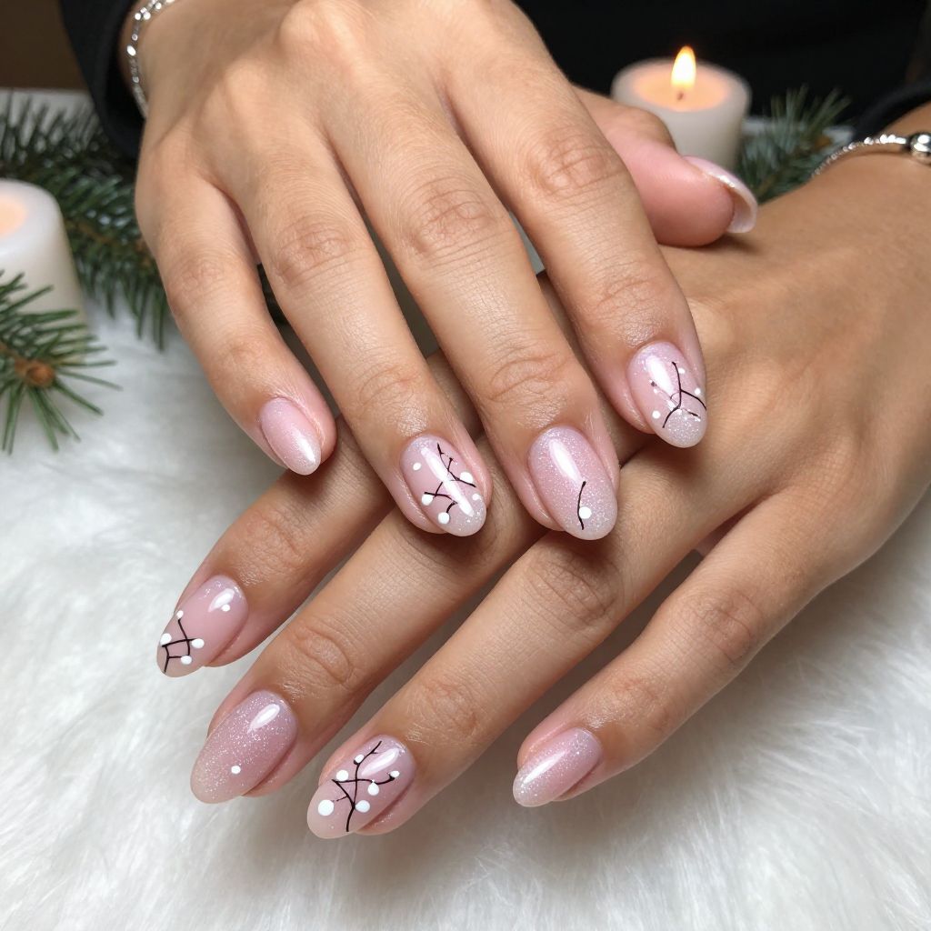 White Lights on Glitter Base