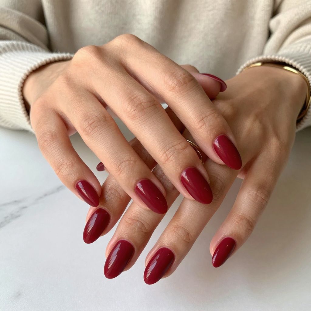 Cranberry Red With Matte Tips