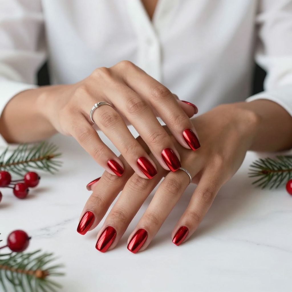 Metallic Red Chrome