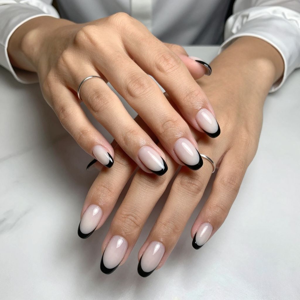 Black and White Graphic French