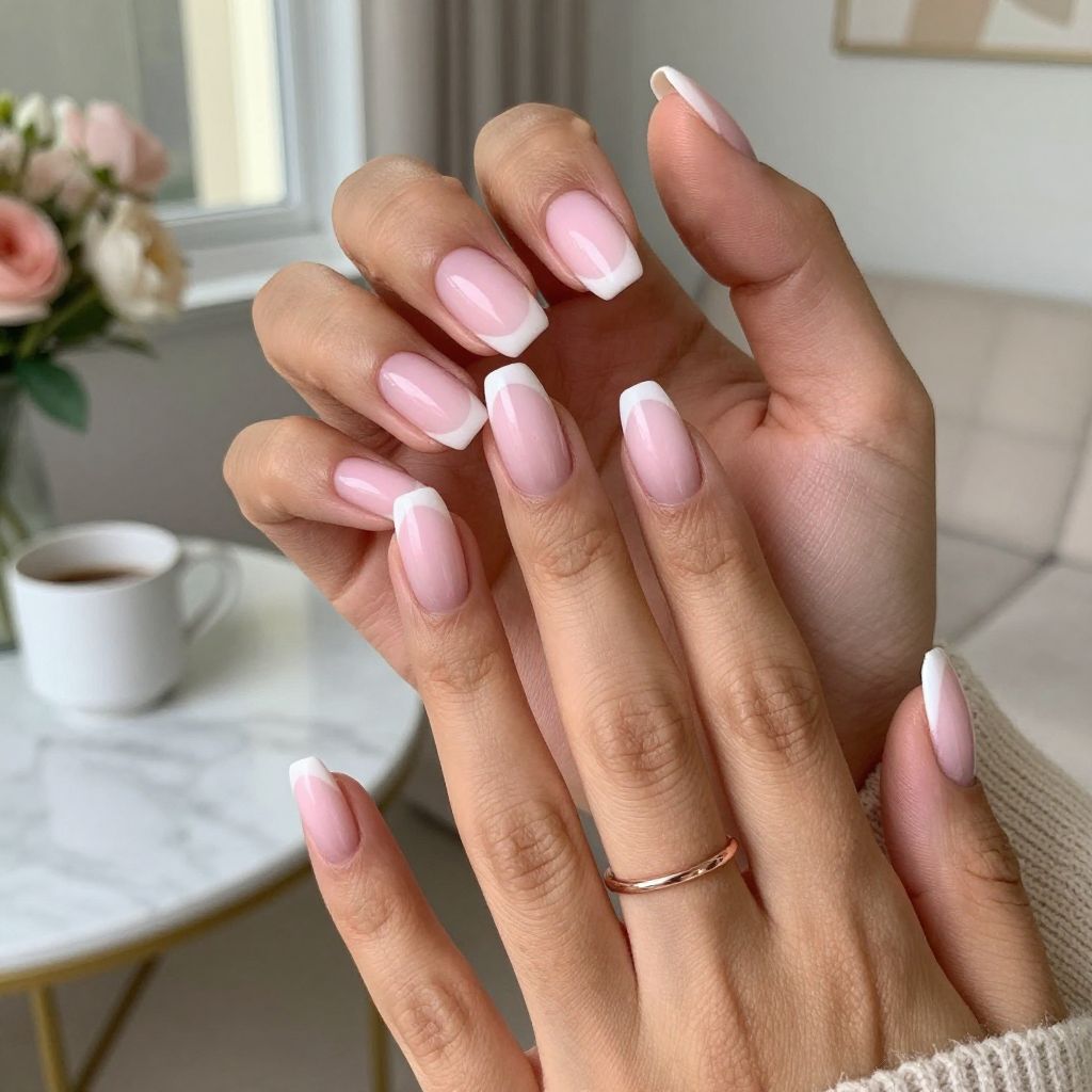 Soft Pink Ombre French