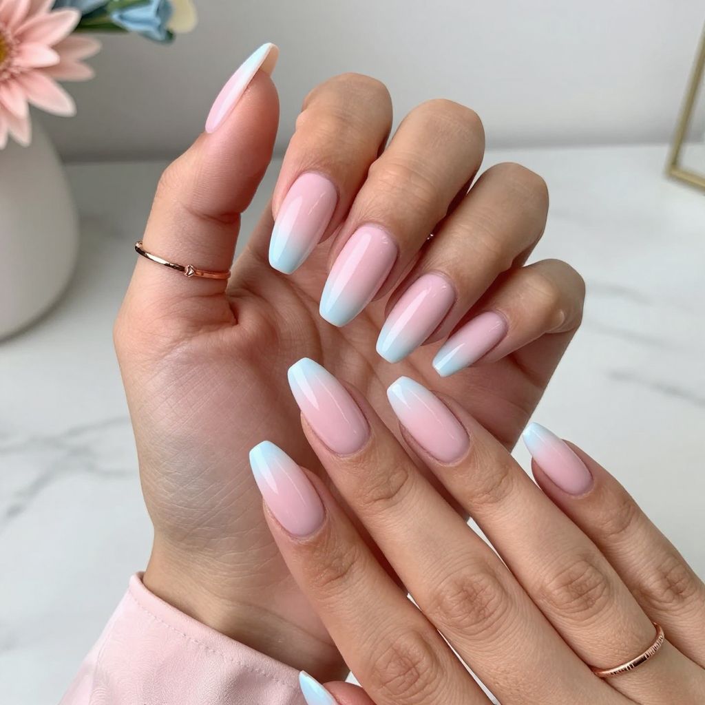 Rose Quartz and Baby Blue Hybrid