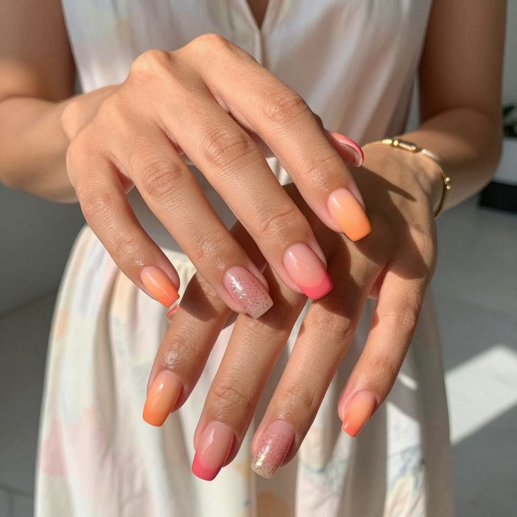 Peach and Coral Sunset Blend