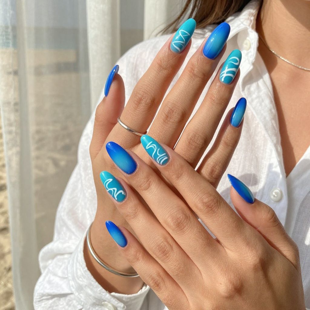 Electric Blue to Turquoise