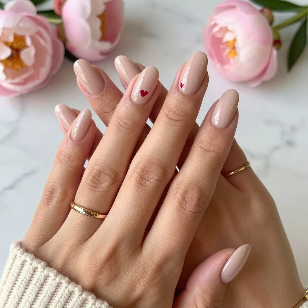 Glossy Nude Elegance