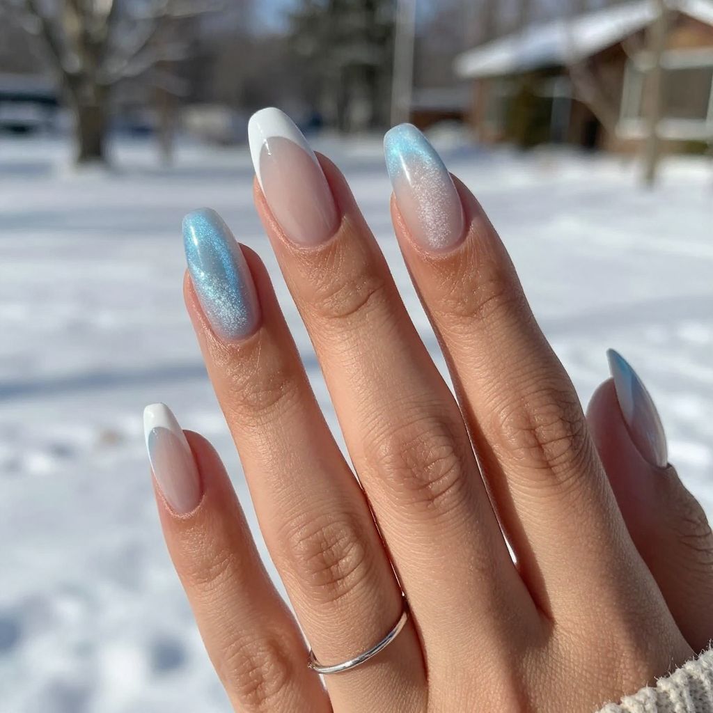 Blue-Tinted White Tips