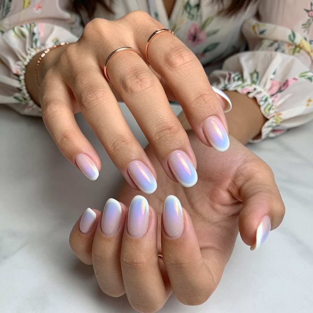 Iridescent White Tips