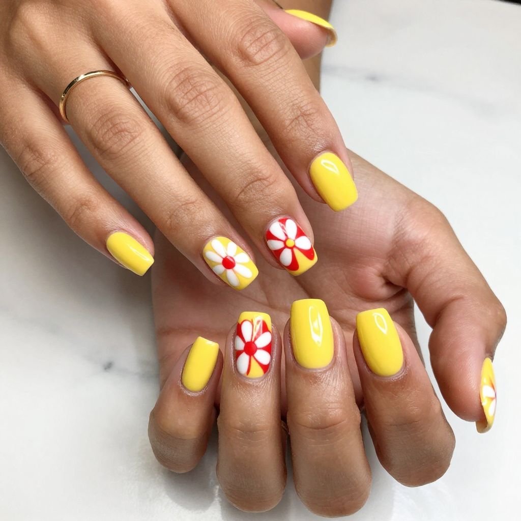 Retro Floral Pop Art