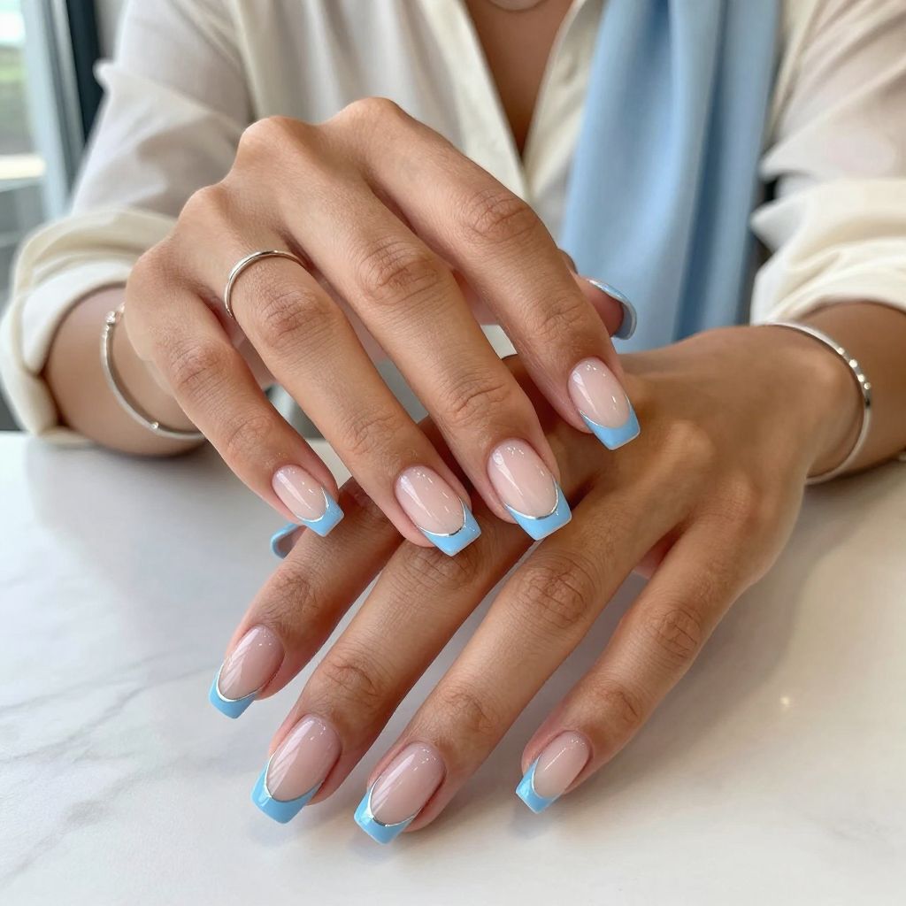 Baby Blue French Vibes