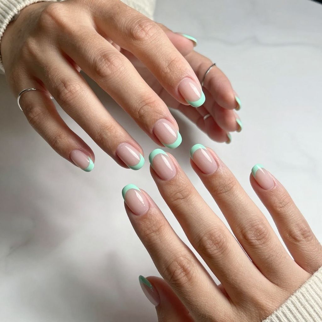 Minty Fresh French Tips