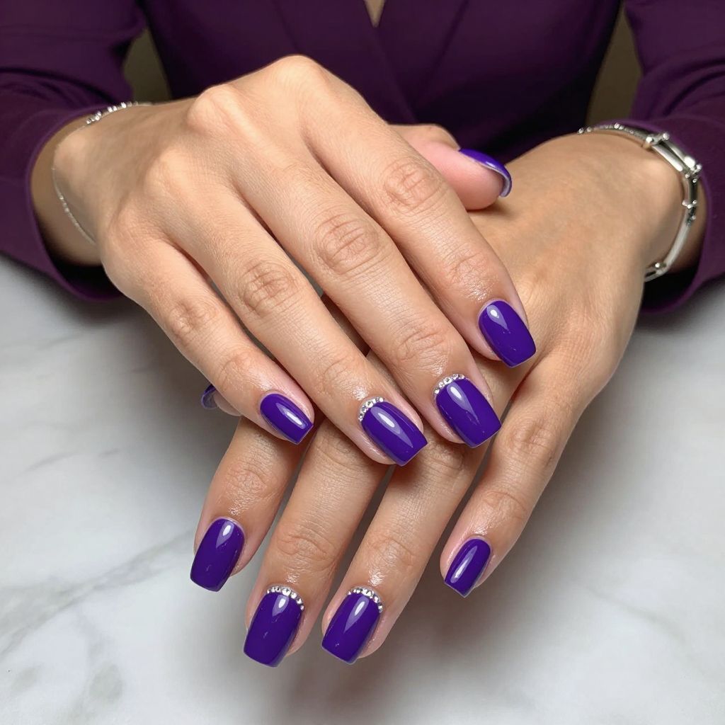 Royal Purple Gem Studded