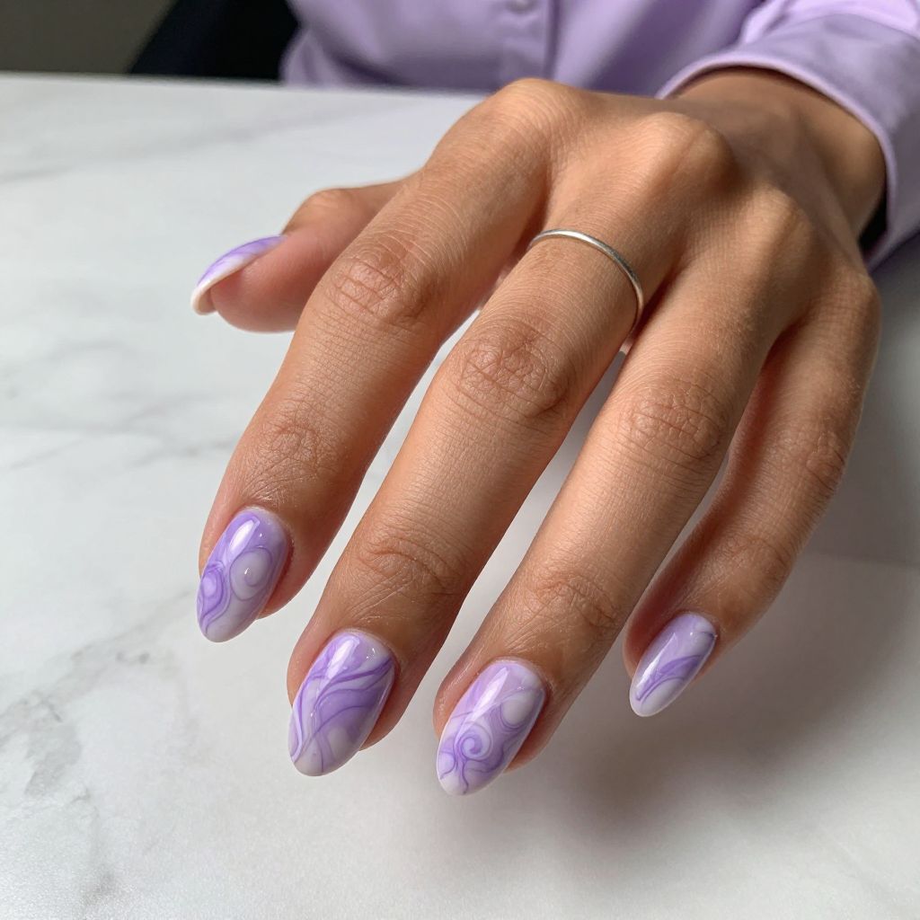 Soft Purple Marble