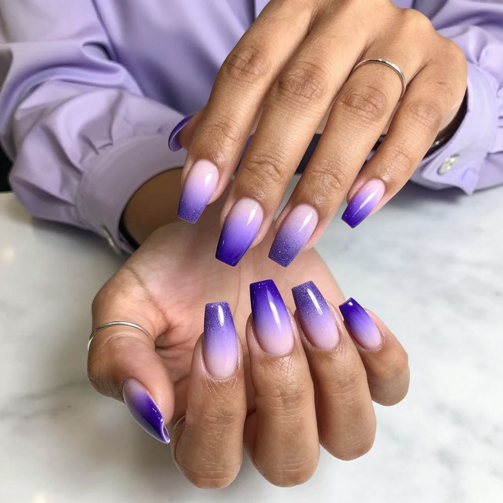Ombre Violet Fade