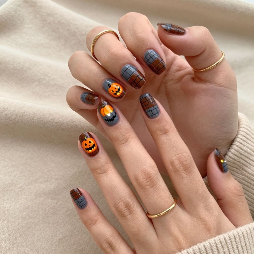 Trick Or Treat Castle Walls nails