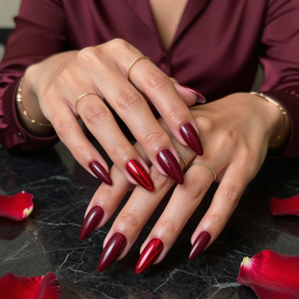 Blood Red Drip Elegance