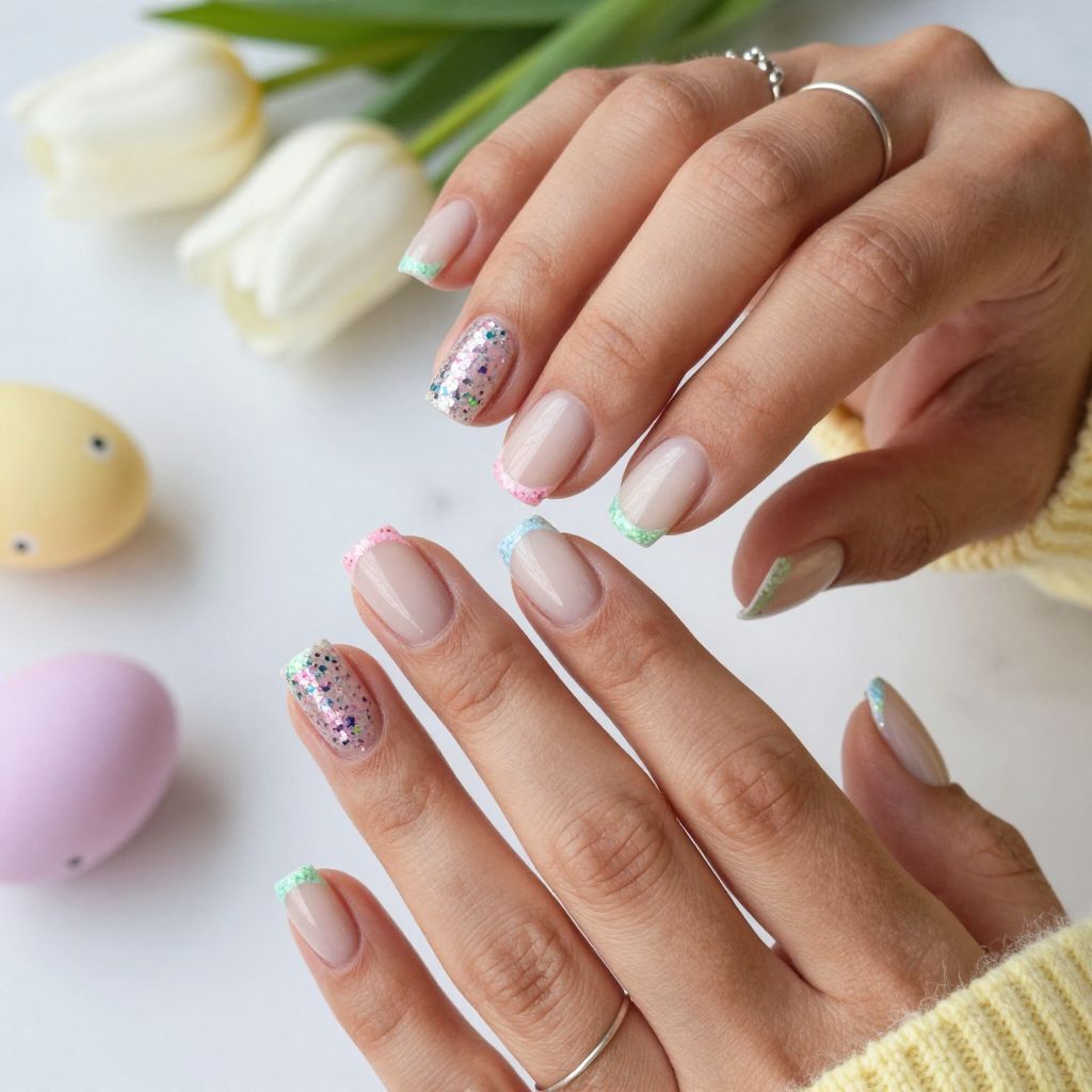 Confetti Glitter Tips